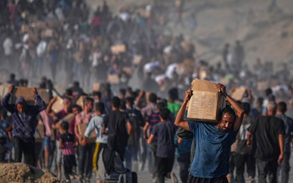 At least 45 Palestinians killed while waiting for aid trucks in Gaza, health officials say