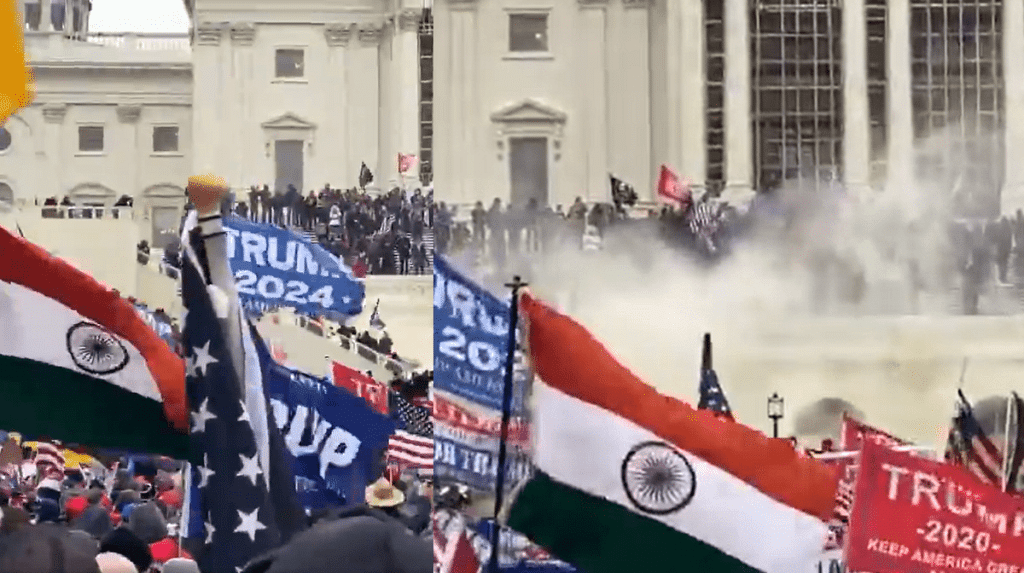 India, Israel flags seen waiving amid US Capitol rioters