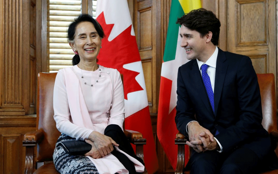 Canada strips Myanmar's Aung San Suu Kyi of honorary citizenship