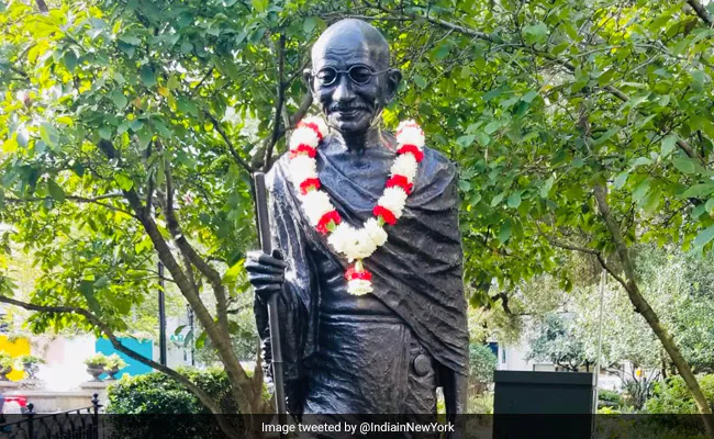 Mahatma Gandhi's statue vandalised in New York