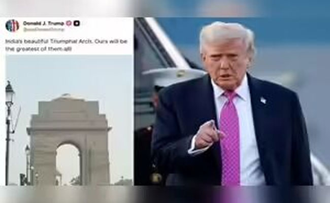 'India’s beautiful Triumphal Arch', says Trump with pic of India Gate on social media