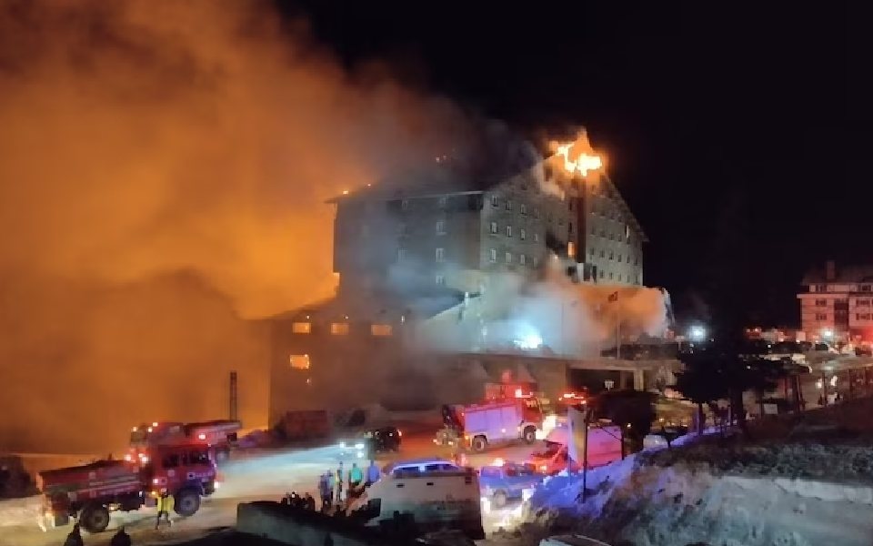 At least 66 dead, 51 injured in hotel fire at ski resort in northwestern Turkey