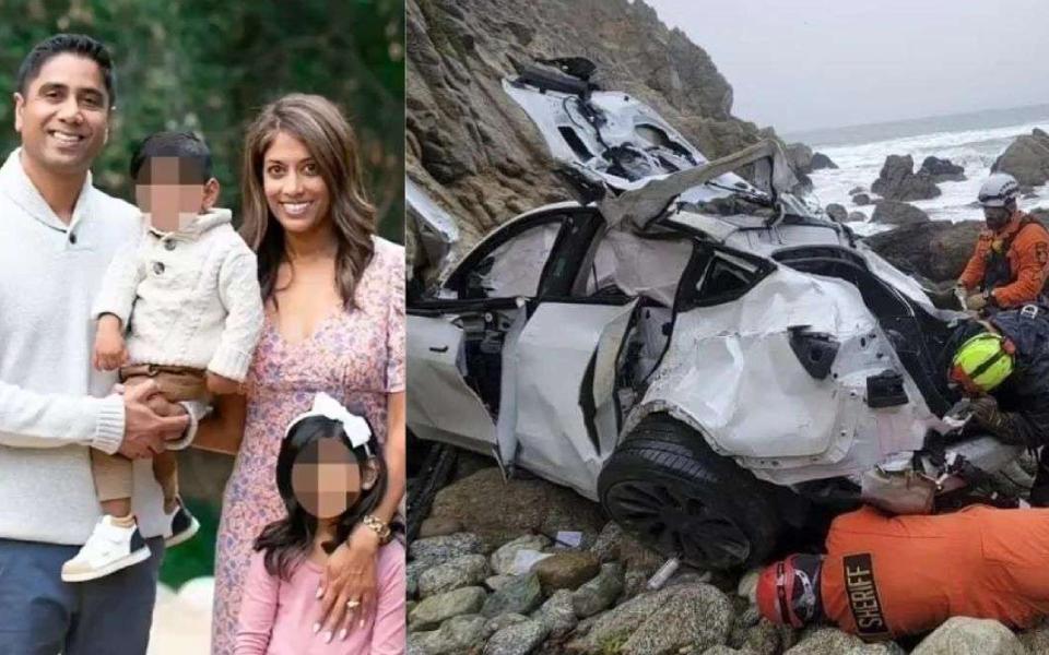 Indian-origin doc who drove Tesla off cliff with family inside experienced ‘psychotic’ break: Report