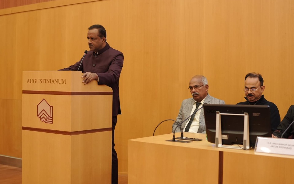 Karnataka Assembly Speaker UT Khader addresses World Interfaith Conference at Vatican City