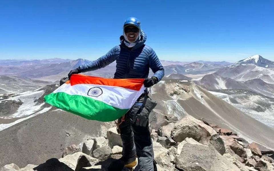 Kerala govt employee Shaikh Hassan Khan scales world's highest volcano