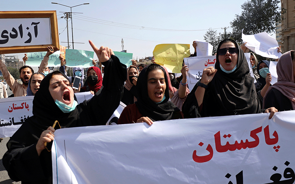 Protesting airstrikes in Panjshir, people throng Kabul streets chanting 'death to Pakistan'