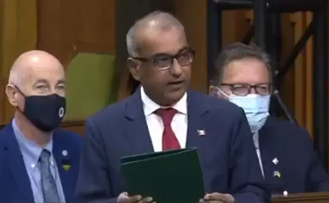 Chandra Arya files nomination for Canadian Prime Minister; Addresses Parliament in Kannada