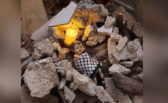 Church in Bethlehem to use representative rubble instead of bright lights in Christmas crib