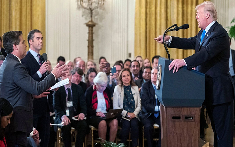 White House restores full press credentials of CNN reporter Jim Acosta