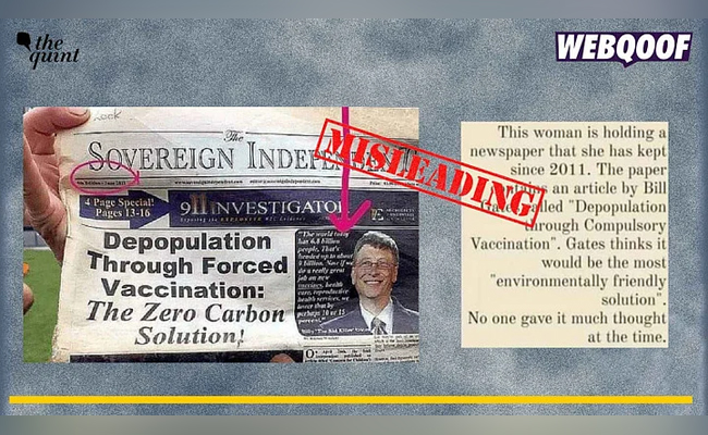 False Claim About Bill Gates Calling to 'Depopulation by Vaccines' Resurfaces