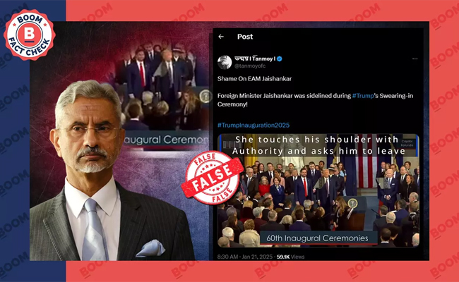 Video Does Not Show S Jaishankar Being Asked To Leave Trump’s Inauguration