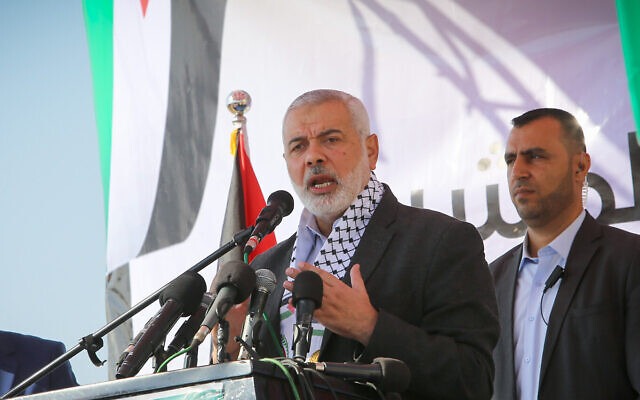 Hamas leader Haniyeh accuses Israel of killing 3 of his children in 'spirit of revenge and murder'