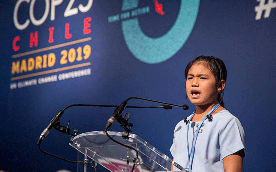 8-year-old Indian 'Greta' urges leaders at COP25 to act now to save the planet