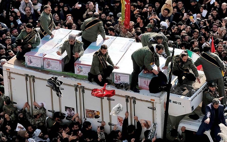 More than 50 dead in stampede at Iran general's funeral