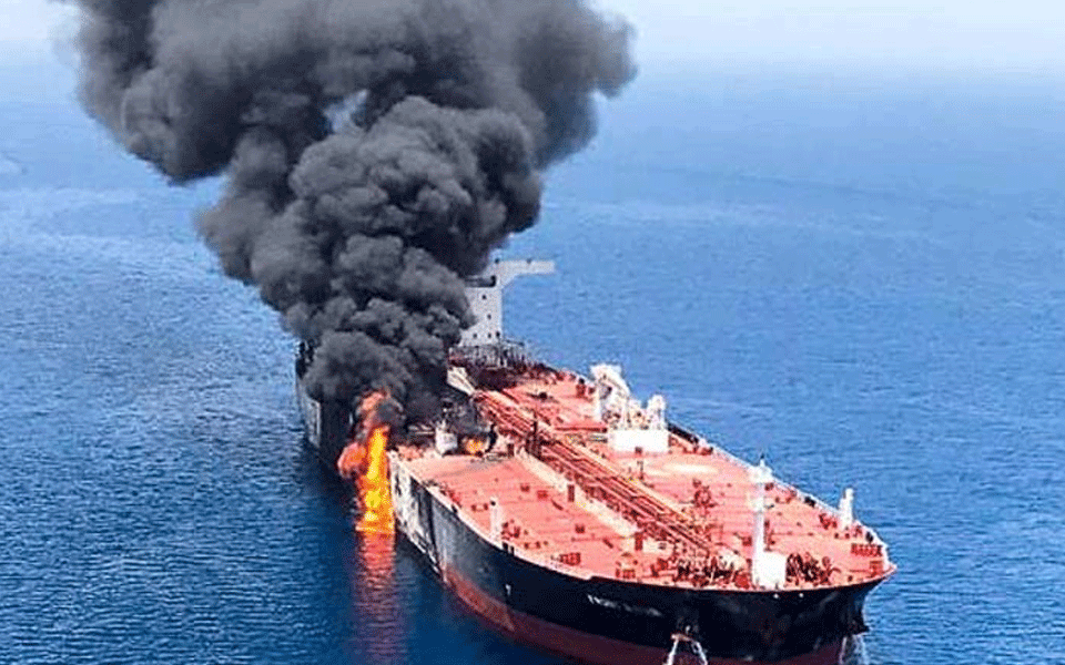 Iran says oil tanker struck by rockets off Saudi Arabia