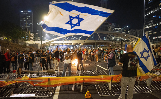 Mass protests erupt across Israel after Defence Minister Yoav Gallant’s dismissal