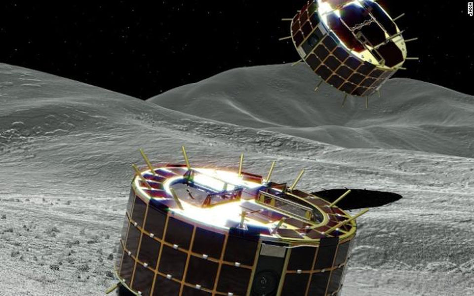 Japan successfully lands robot rovers on asteroid's surface