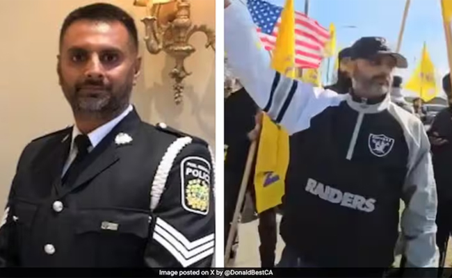 Canadian cop suspended for attending pro-Khalistan protest outside Hindu temple