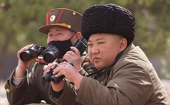 North Korea fires about 10 missiles toward sea in show of force, Seoul says