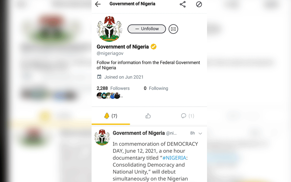 Govt of Nigeria sets up official account on Koo amid standoff with Twitter