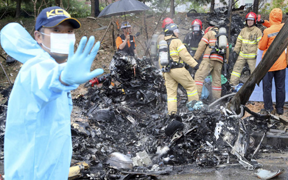 5 killed in S.Korea's military copter crash