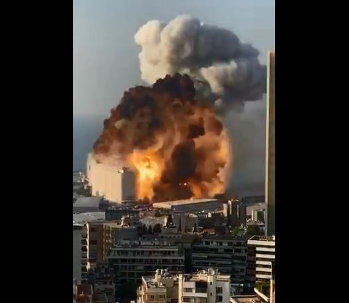 Massive explosion shakes Lebanon's capital Beirut