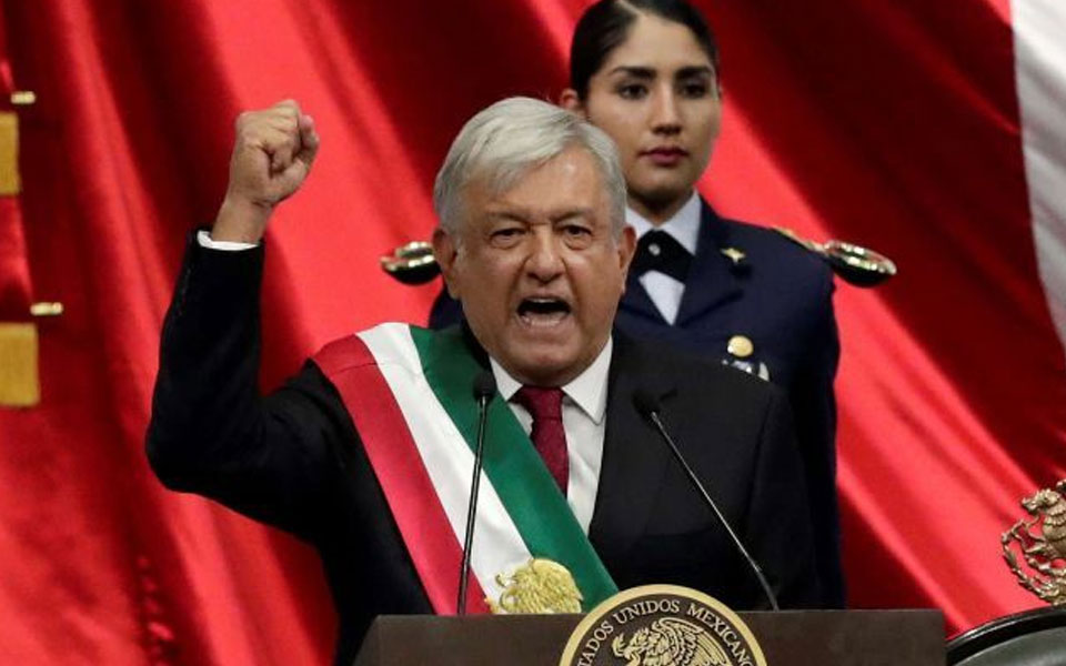 Leftist Lopez Obrador sworn in as Mexico's new president