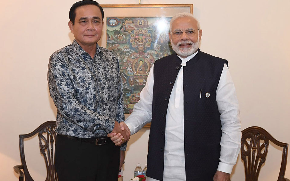 Modi, Thai PM discuss boosting bilateral ties