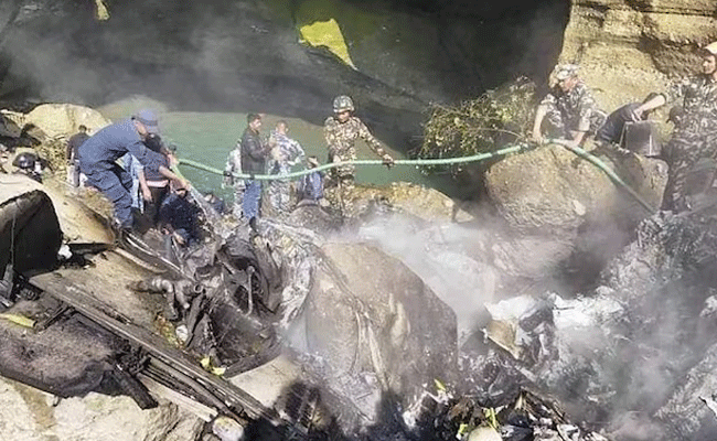 Narrow escape for settlements near aircraft crash site in Pokhara: Eyewitnesses