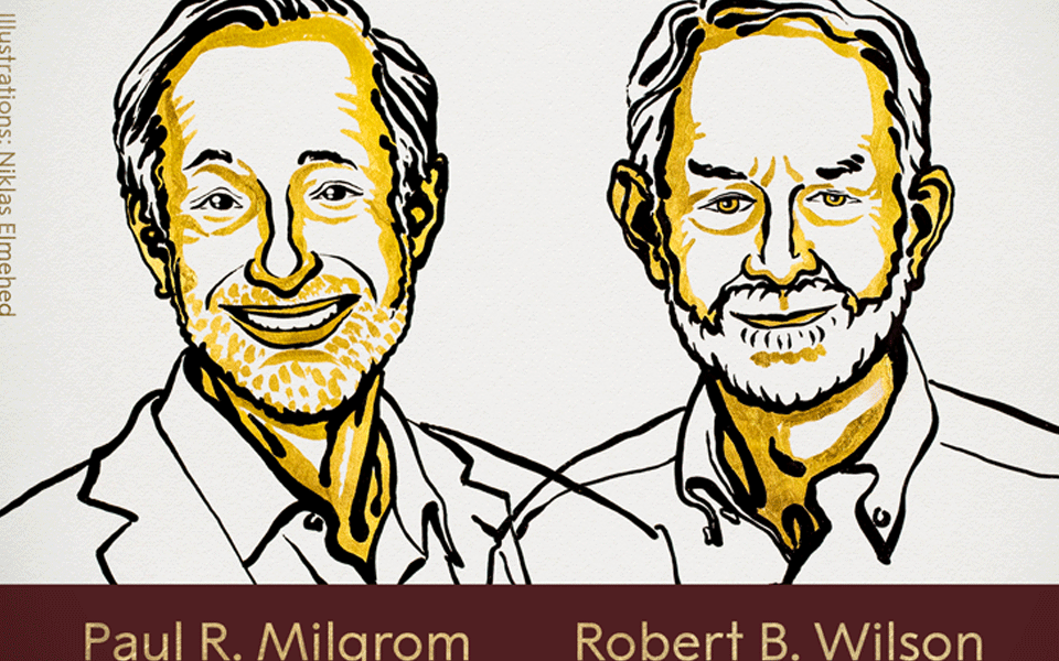 Americans Milgrom, Wilson win Nobel prize in economics