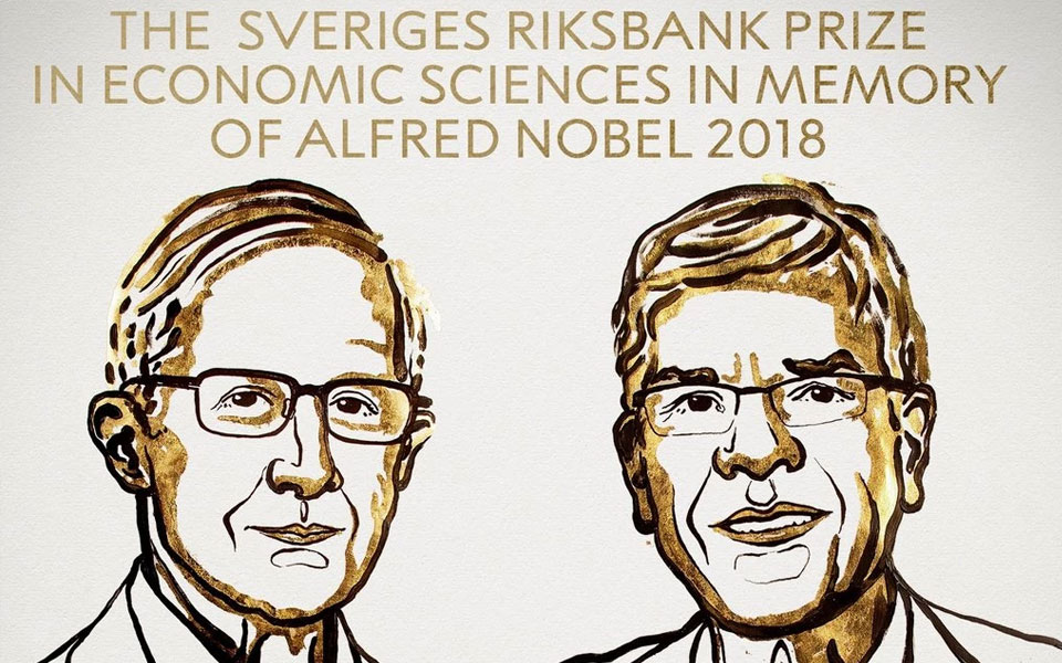 US duo William Nordhaus and Paul Romer win Nobel Economics Prize