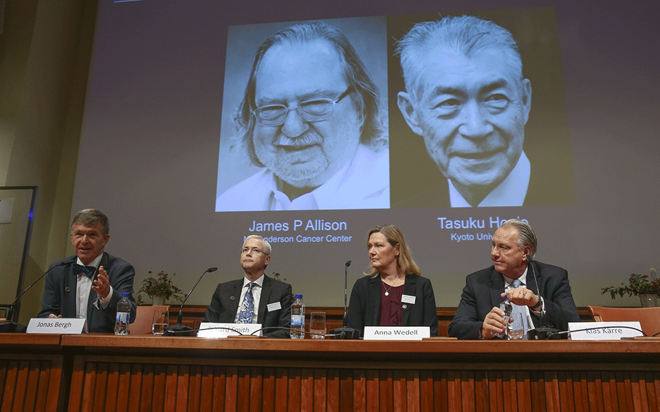 Nobel Prize for Medicine goes to cancer researchers from US, Japan
