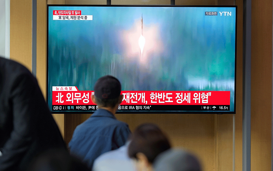 North Korea launches 2 missiles toward sea after US-South Korea drills