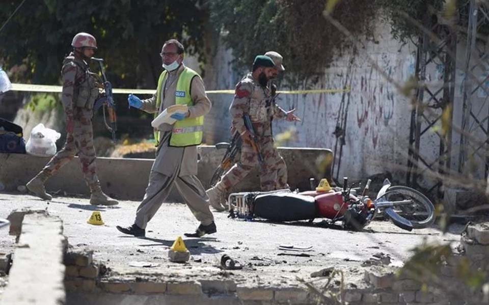 Five killed, 15 injured in Mosque bombing in southwest Pakistan