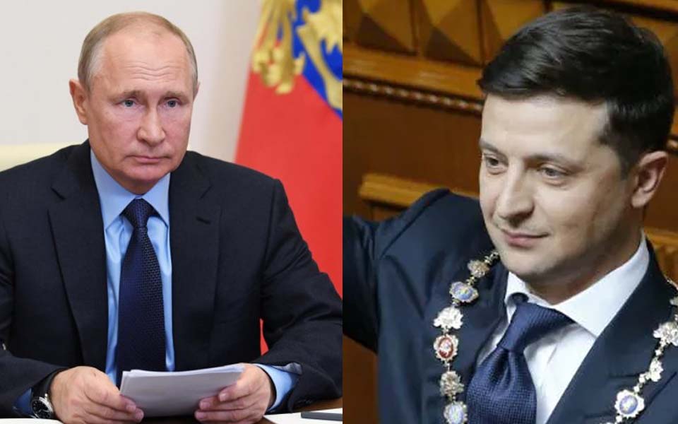 Ukraine's President Volodymyr Zelenskyy calls on Putin to meet as tensions soar