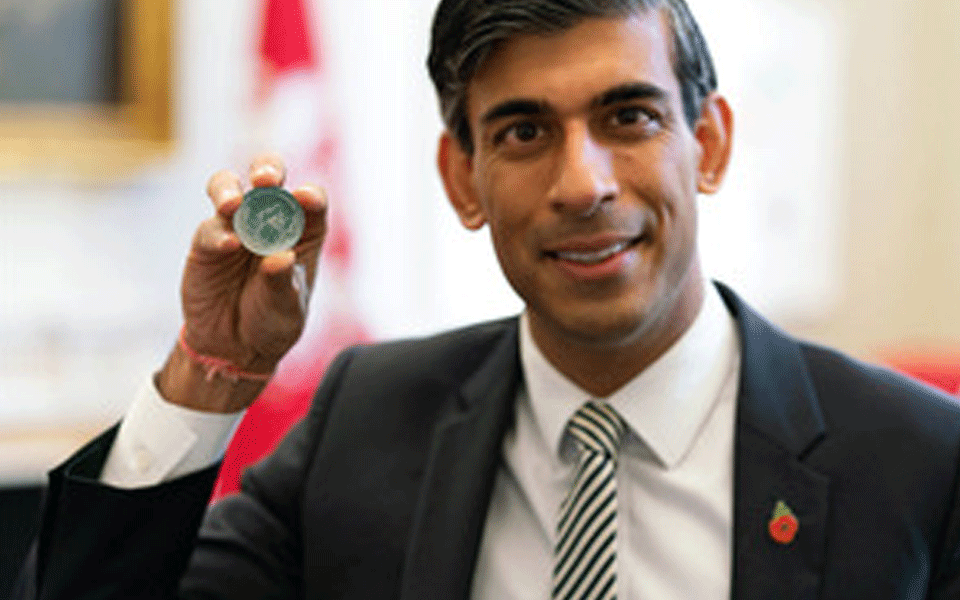 UK minister Rishi Sunak releases new Gandhi commemorative coin to mark Diwali