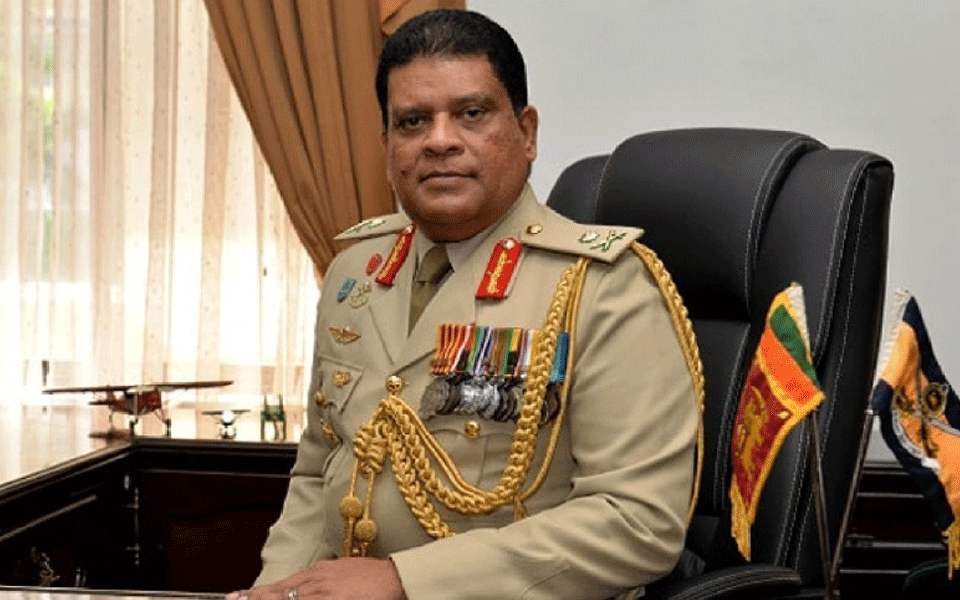 Sri Lanka's army chief in controversy over election ad