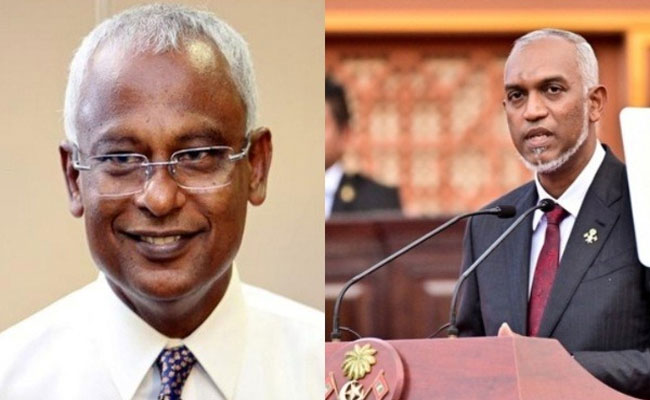 Stop being 'stubborn' and mend fences with neighbours: Ex-Maldives president Solih tells Muizzu