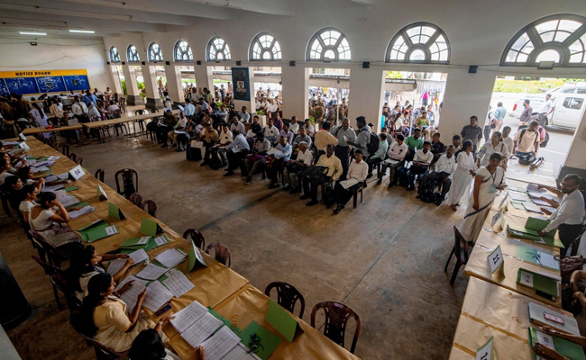 Sri Lankans vote in crucial Presidential election, Wickremesinghe seeks another term