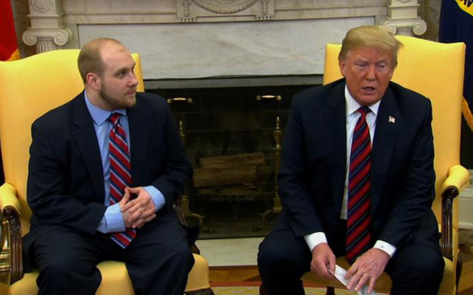 Trump welcomes American prisoner freed by Venezuela