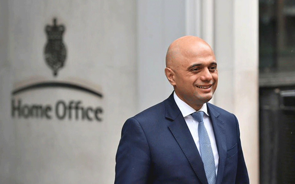 Pak-origin UK home secretary Sajid Javid, son of bus driver, joins race to become British PM