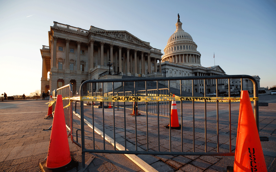 US government shuts down for second time