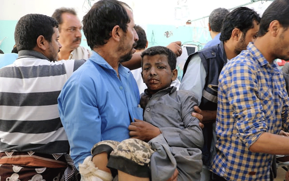 Dozens killed as airstrike hits school buses in Yemen